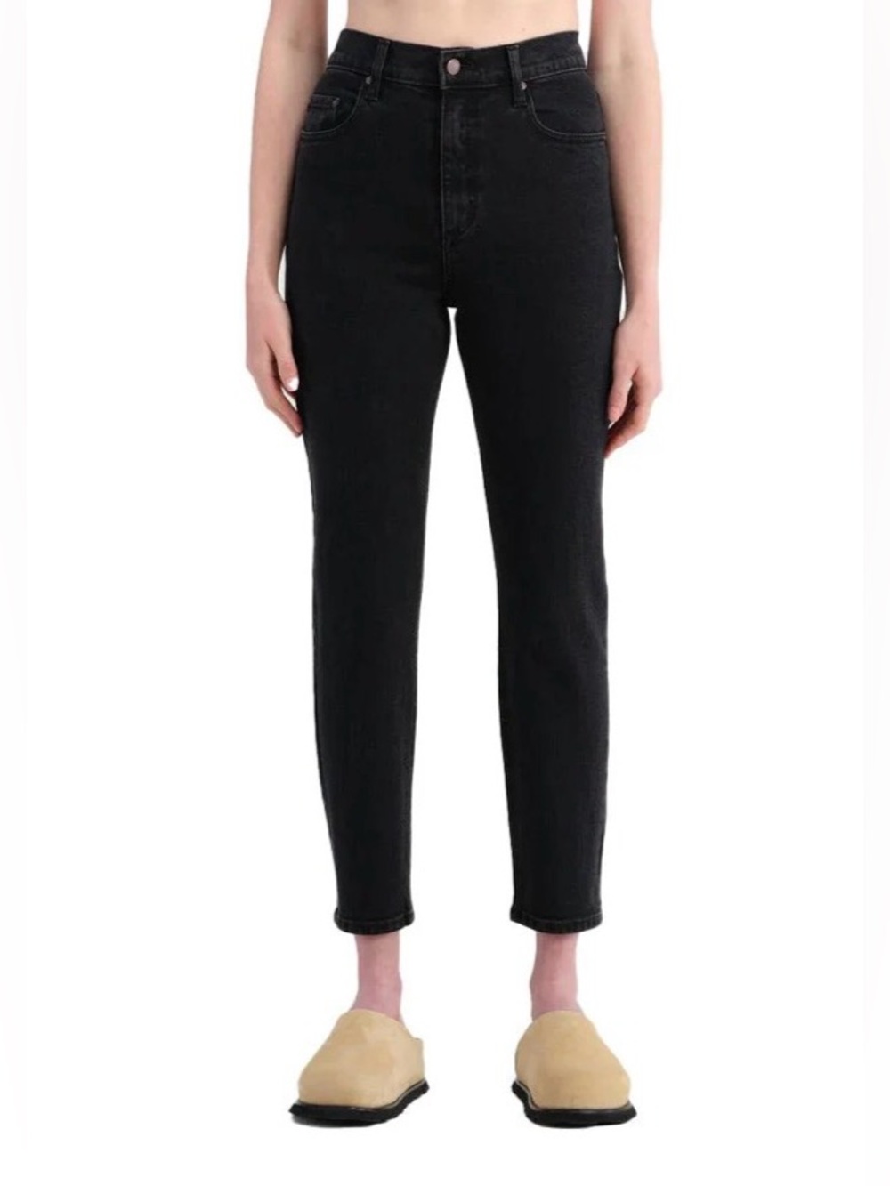 NOBODY 'FRANKIE JEAN' HIGH RISE ANKLE STRETCH BLACK JEANS- SIZE 28